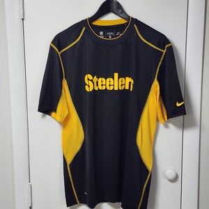 NEW Nike Pittsburg Steelers Training Shirt, fitted, DryFit, Men Size L